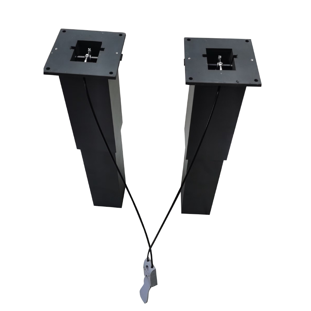 Heavy Duty Adjustable Height Restaurant Table Bases Push Rod